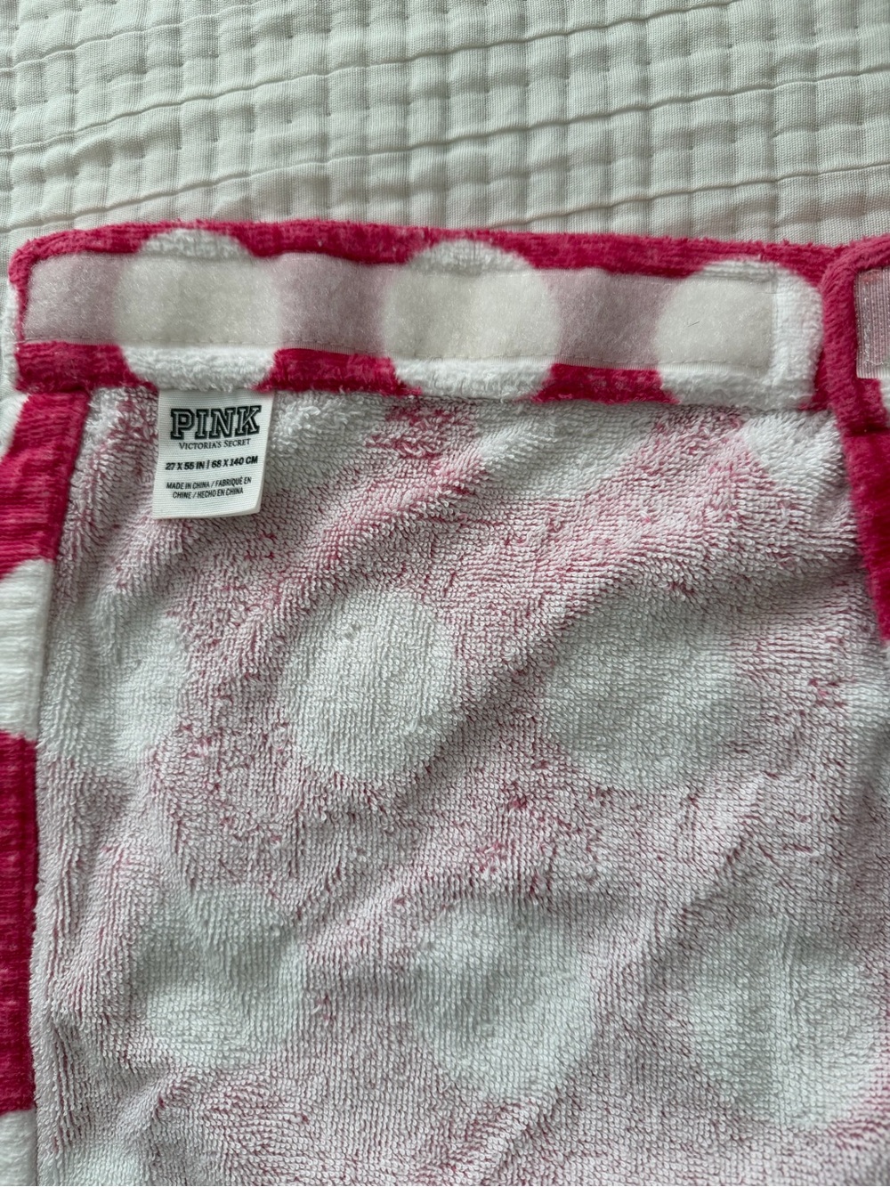 PINK VS Polka Dot Towel Wrap - Picture 3 of 8